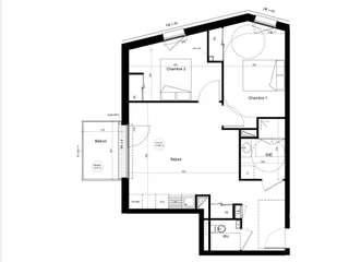 Vente appartement 3 pièces
