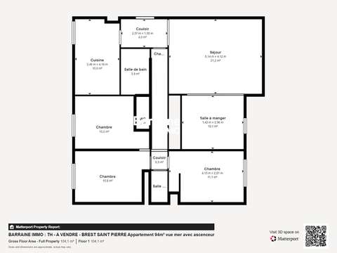 Vente appartement 5 pièces
