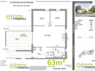Vente appartement 3 pièces Vente appartement 3 pièces