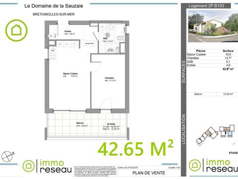 Vente appartement 2 pièces Vente appartement 2 pièces