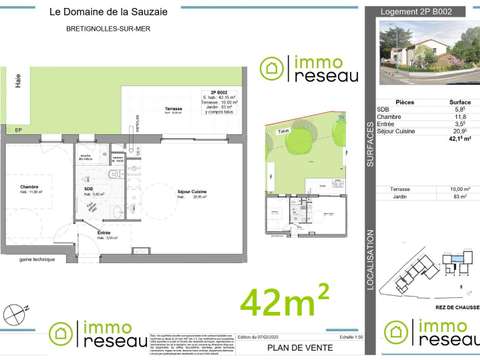 Vente appartement 2 pièces Vente appartement 2 pièces