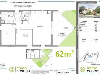 Vente appartement 3 pièces