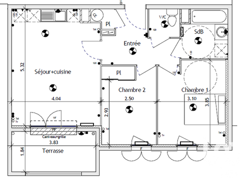 Vente appartement 3 pièces