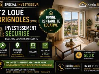 Vente Appartement 2 piècesBrignoles