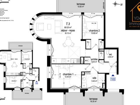 Vente appartement 1 pièce