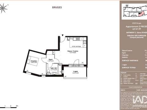 Vente appartement 2 pièces Vente appartement 2 pièces