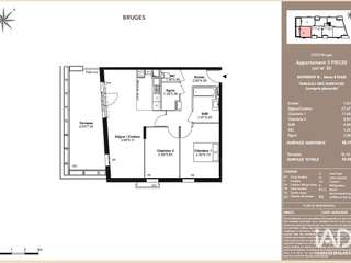 Vente appartement 3 pièces Vente appartement 3 pièces