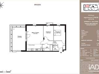Vente appartement 3 pièces Vente appartement 3 pièces