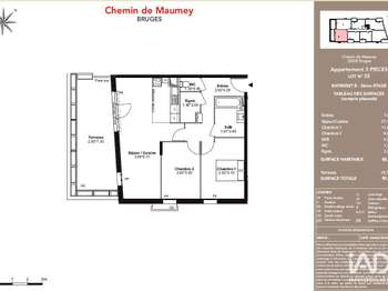 Vente appartement 3 pièces Vente appartement 3 pièces