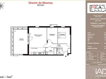 Vente Appartement 3 piècesBruges