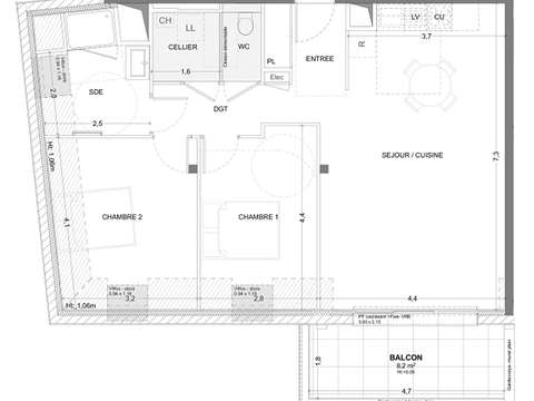 Vente appartement 3 pièces