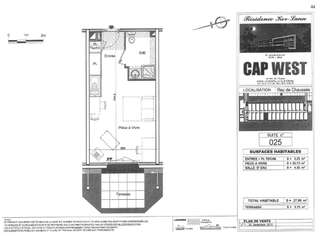 Vente appartement 1 pièce
