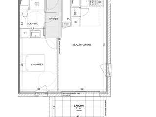 Vente appartement 2 pièces