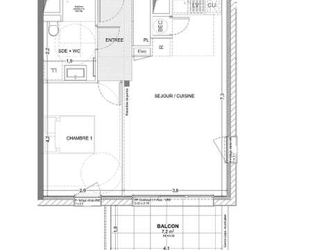 Vente appartement 2 pièces