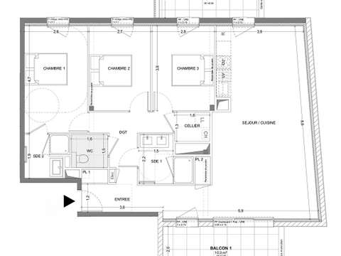 Vente appartement 4 pièces