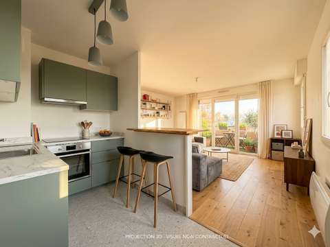 Vente appartement 3 pièces Bruz 35