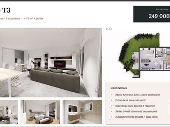 Vente Appartement 3 piècesCabestany
