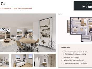 Vente Appartement 4 piècesCabestany