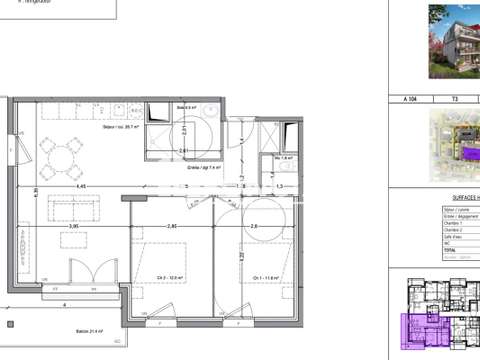 Vente appartement 3 pièces Vente appartement 3 pièces