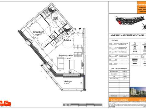 Vente appartement 3 pièces