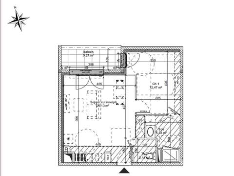 Vente appartement 2 pièces