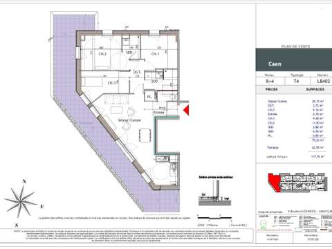 Vente appartement 4 pièces