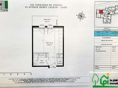 Vente Studio 1 pièce Caen 14