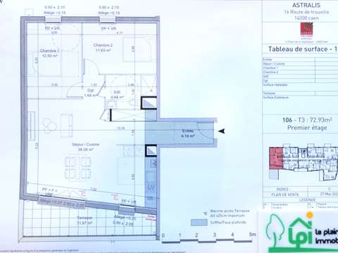 Vente appartement 3 pièces Caen 14