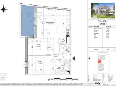 Vente appartement 3 pièces Vente appartement 3 pièces
