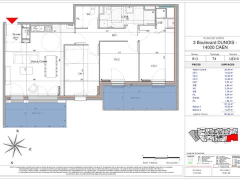 Vente appartement 4 pièces Vente appartement 4 pièces