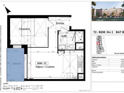 Vente appartement 2 pièces