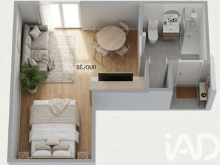 Vente appartement 1 pièce