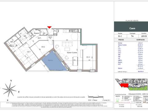 Vente appartement 4 pièces