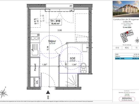 Vente appartement 1 pièce