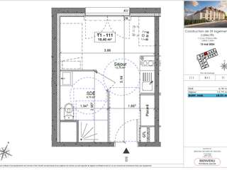Vente appartement 1 pièce