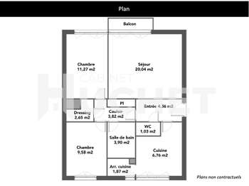 Vente appartement 3 pièces