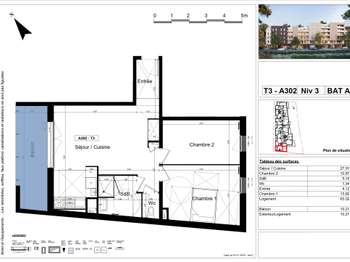 Vente appartement 3 pièces
