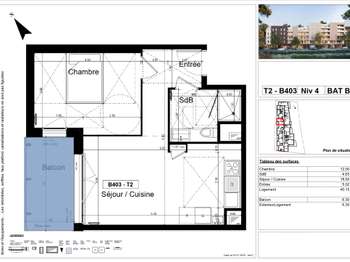 Vente appartement 2 pièces Caen 14