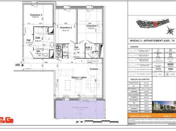 Vente Appartement 4 piècesCaen