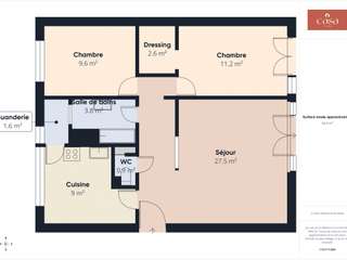 Vente appartement 3 pièces