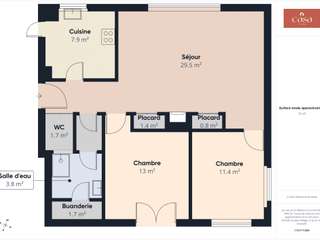 Vente appartement 4 pièces