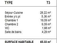 Vente appartement 3 pièces Vente appartement 3 pièces