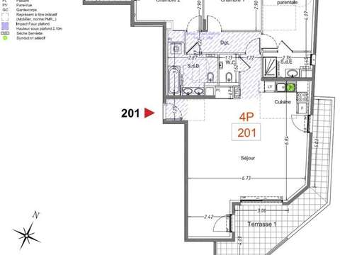 Vente appartement 4 pièces Cagnes-sur-Mer 06