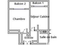 Vente appartement 2 pièces Vente appartement 2 pièces