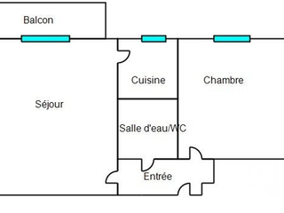Vente appartement 2 pièces