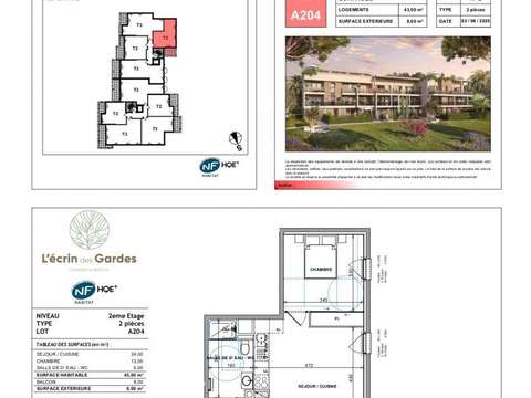 Vente appartement 2 pièces