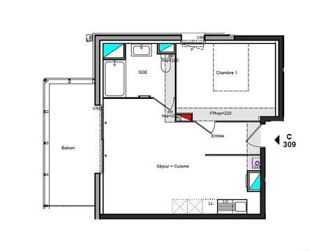 Vente appartement 2 pièces