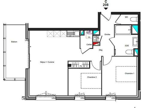 Vente appartement 3 pièces