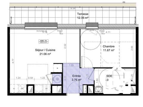 Vente appartement 2 pièces Carpiquet 14