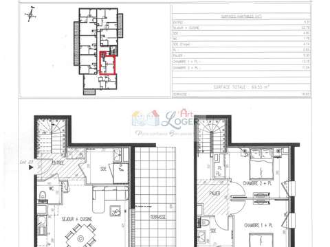 Vente appartement 3 pièces